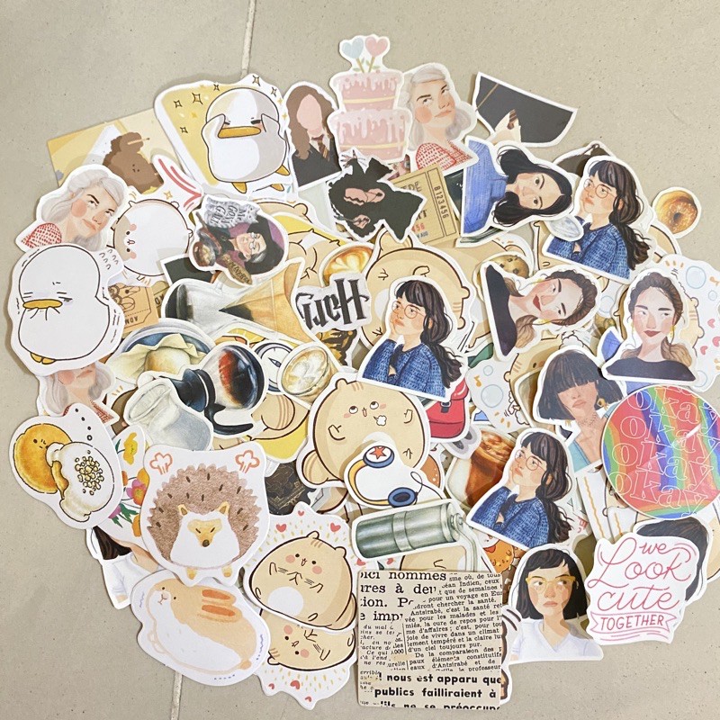 (10 PCS) RANDOM STICKER AESTHETIC CUTE STICKER HP LAPTOP BUJO-5