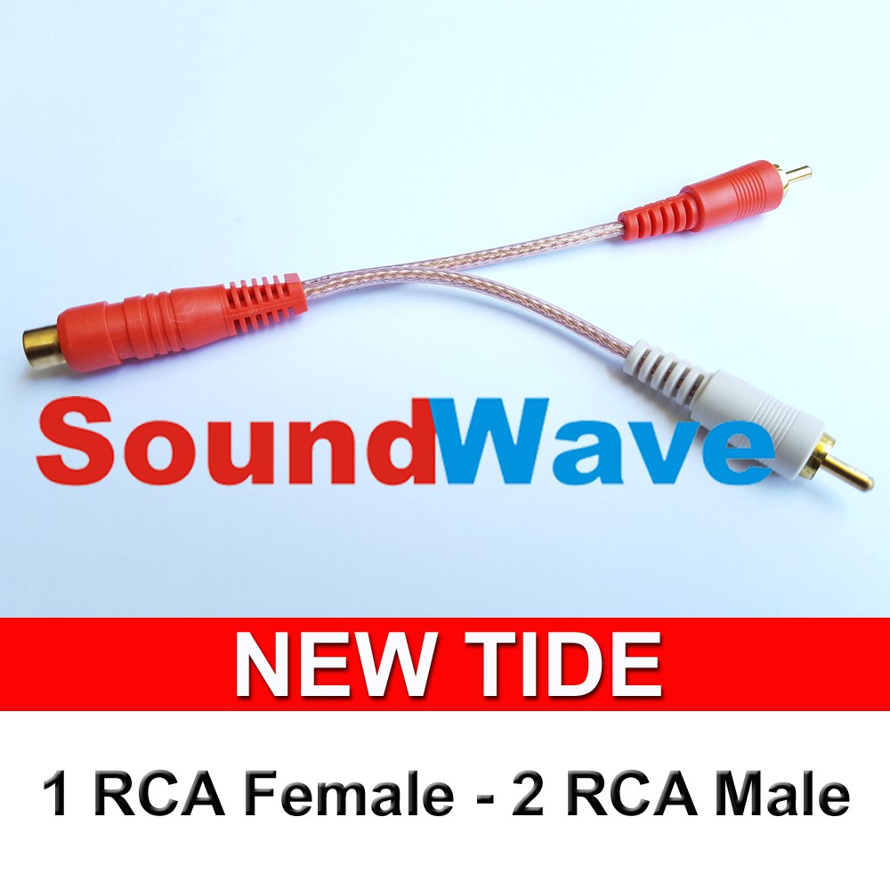 Kabel RCA Cabang Y | 1 Socket RCA Female to 2 Jack RCA Male | Audio Cable Connector