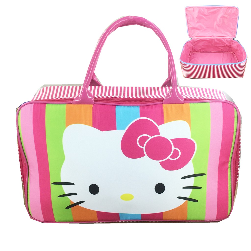 PROMO TERMURAH + FREE ONGKIR !!! Tas Travel Kanvas Hello Kitty Full Face JUMBO