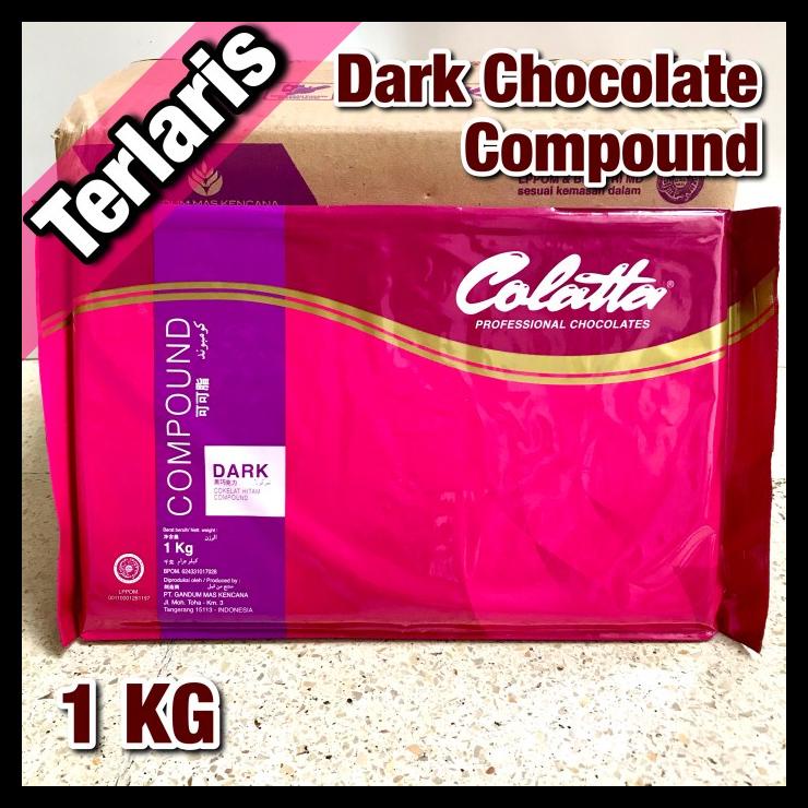 

TERBARUU!! Colatta Dark Chocolate Compound Cokelat Coklat Hitam Blok Batang 1 KG TERBARU