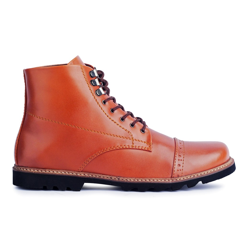 Erdogan Brown | Sepatu Boots Pria Coklat Vintage Klasik Ori Kerja Cowok Boot Men Laki | FORIND Giant