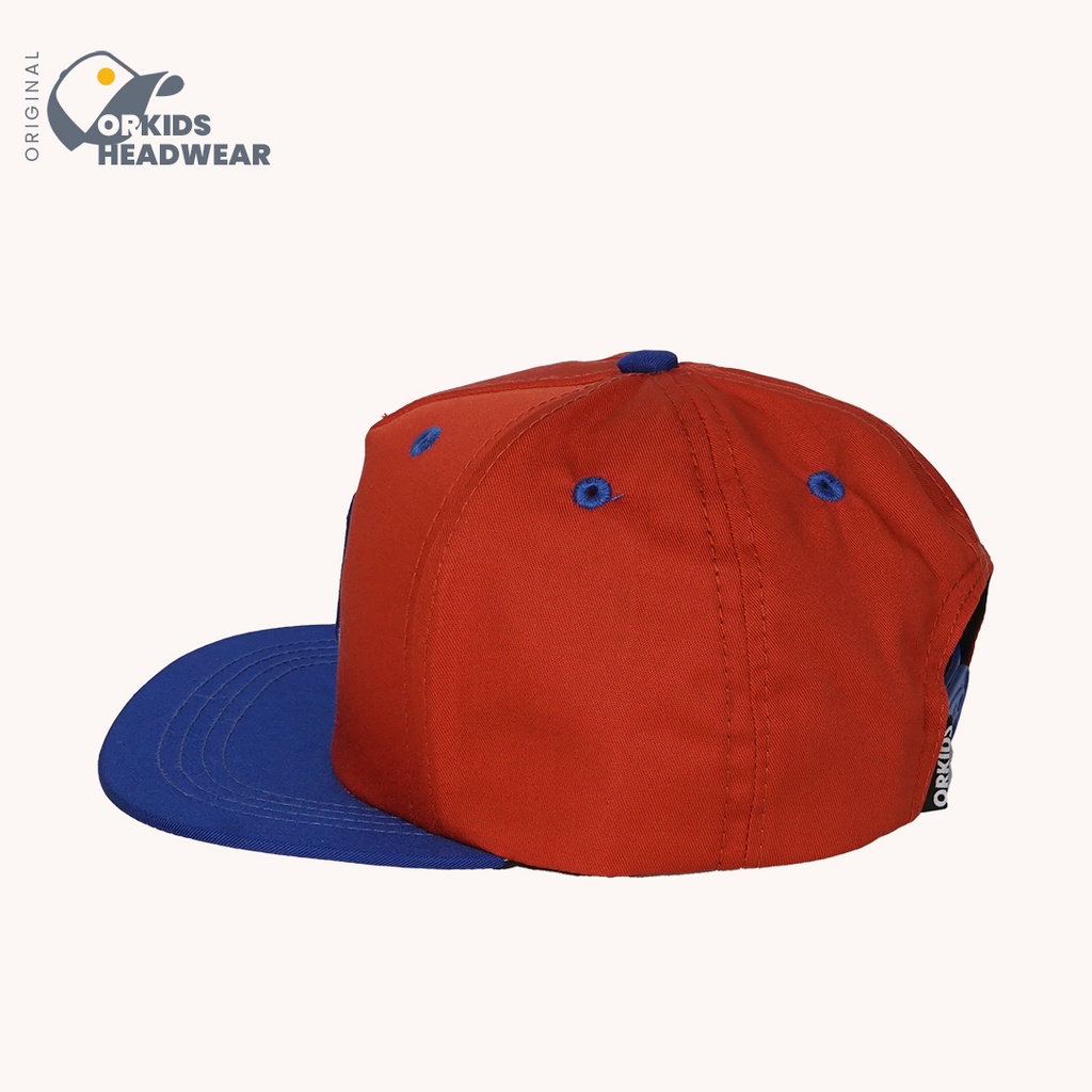 ORK689 Topi Anak Laki laki  Snapback Baseball Olet Red Brick-5