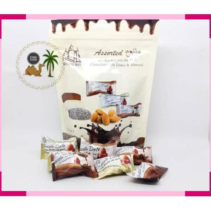 

Kualitas Terbaik Coklat Kurma With Almond 500Gram Coklat Arab Coklat Import
