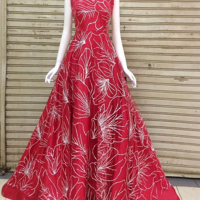 Longdress gliter brokat mewah/Longdress pesta/Party dress