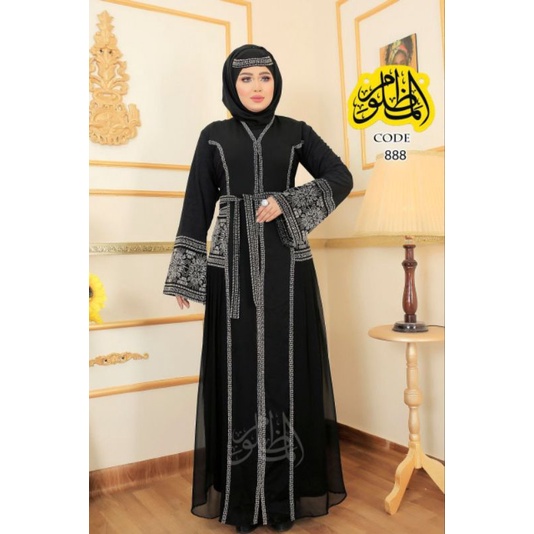 PO abaya hitam bordir emas code888 MESIR IMPORT