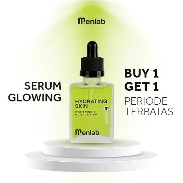 PROMO BUY 1 GET 1 Serum Menlab Hydrating Skin For Men Original I Serum Pemutih Pencerah Wajah Pria A