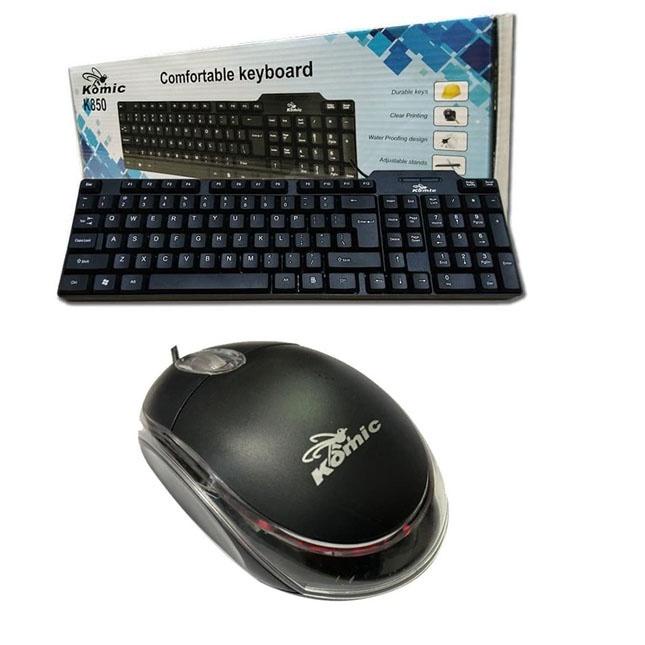 Ready Terheboh Paket Keyboard USB Komic K850 &amp; Mouse USB Komic M800