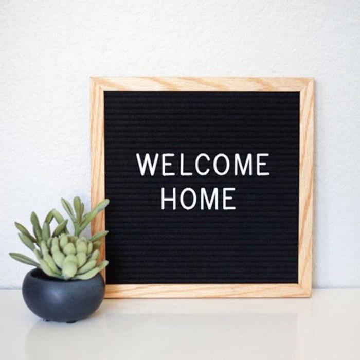 

(BISA COD) Changable Felt Letter Board 10’ / DIY Felt Letter Board - Biru