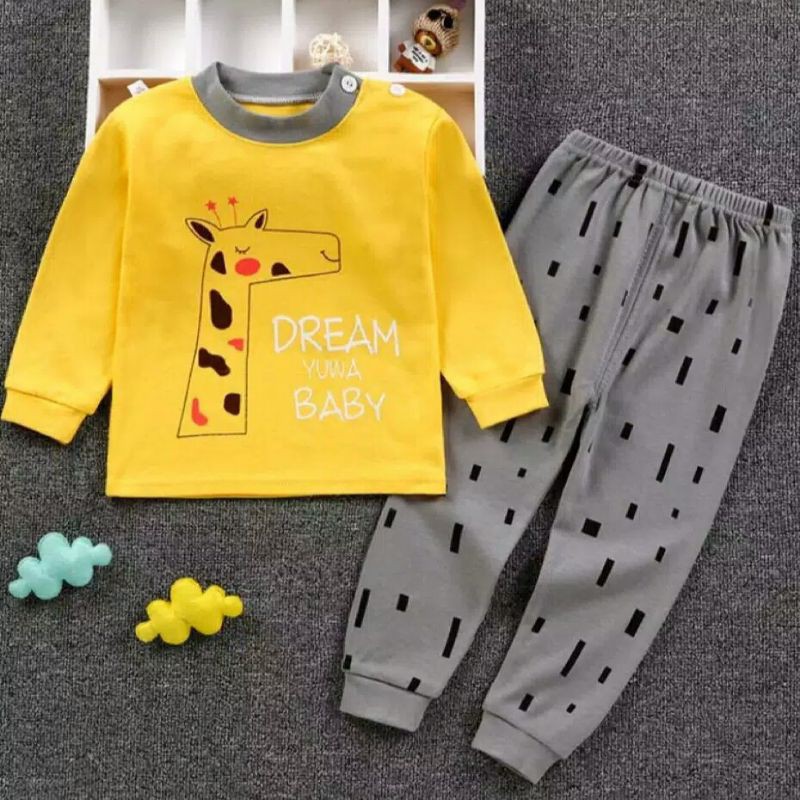 Baju tidur anak import/piyama anak import/setelan anak