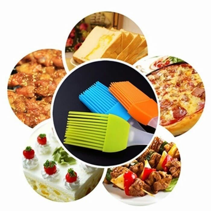 Kuas Karet Silikon Roti Mentega Margarin Oles Barbeque Bumbu - Food Brush Silicone Silicon