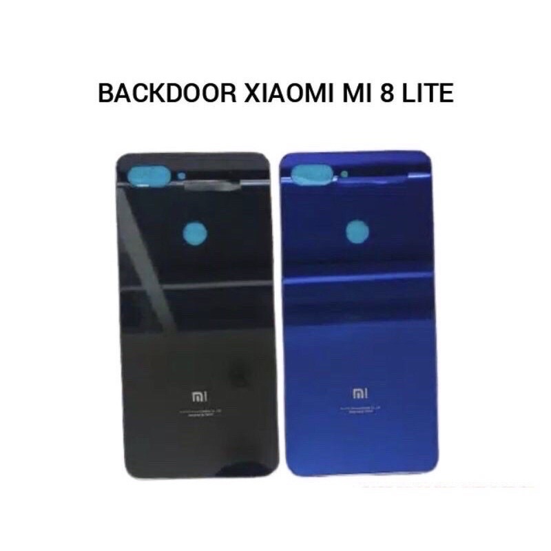 BACKDOOR TUTUPAN BATERAI CASING BELAKANG XIAOMI  MI 8 LITE MI-8 LITE ORIGINAL