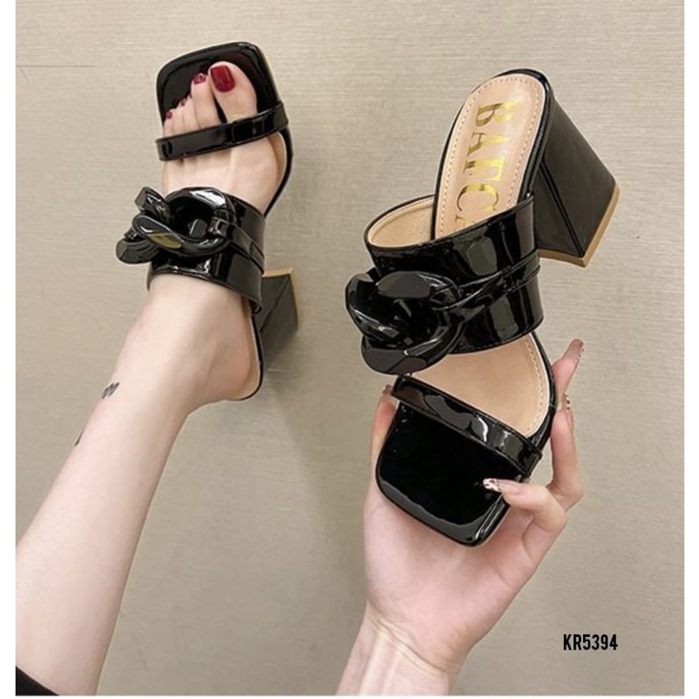 HIGH BLOCK SLOP BAFCAI TRENDY SHOES KOREA KR5394