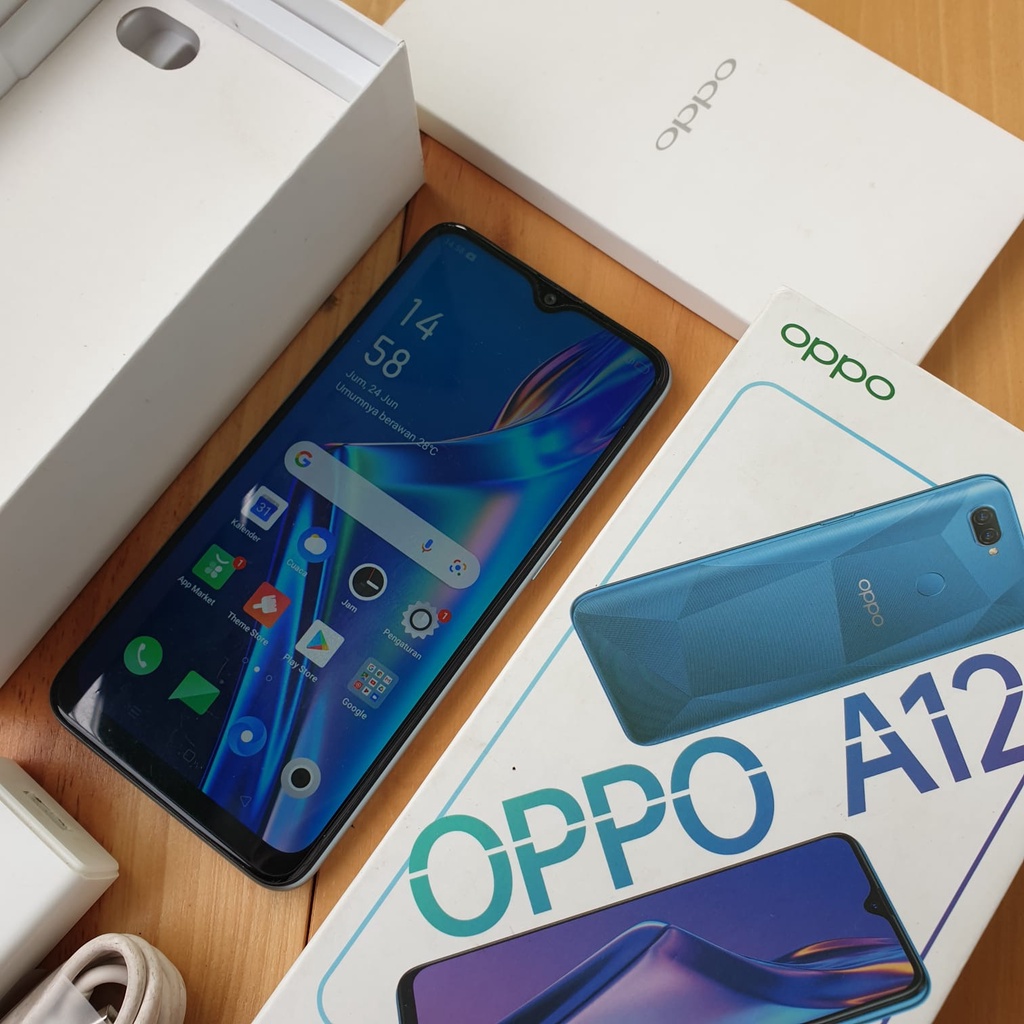 OPPO A12 SECOND 3/32GB 4/64GB HANDPHONE SECOND HP SEKEN HP BEKAS HP MURAH