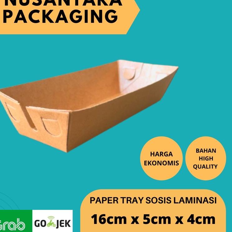 

Murah Banget QTPGD PAPER TRAY SOSIS KRAFT / BOX SATE / TRAY HOTANG / TRAY CORNDOG 16x5x4 LAMINASI 67 Terlaris