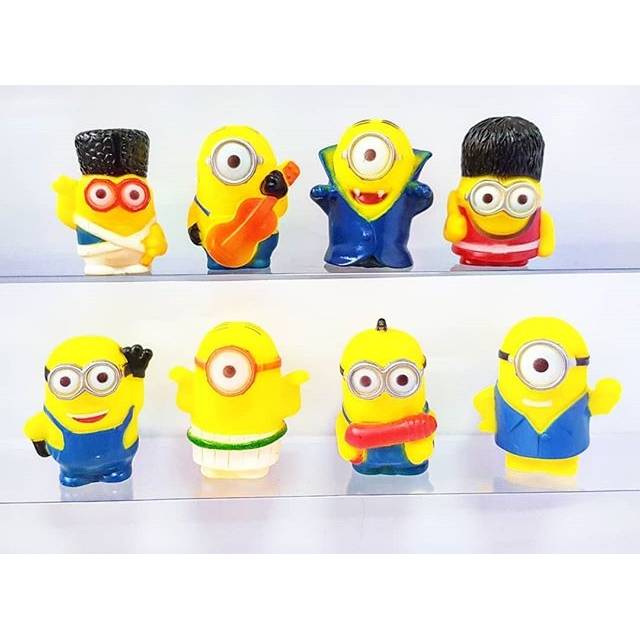 topper mainan karet hiasan kue ulang tahun 4cm pajangan mobil minion drakula