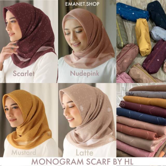 MONOGRAM SCARF HL PREMIUM SCARF HEAVEN LIGHTS