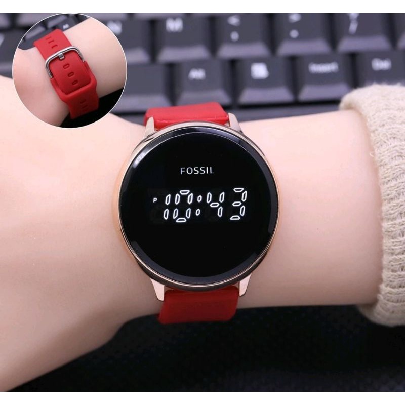 Jam Tangan Digital Terlaris Touch Watch Rubber Halus Jam Tangan Pria Wanita Layar Sentuh