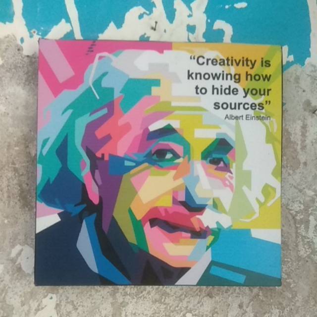 Poster Albert Einstein WPAP murah