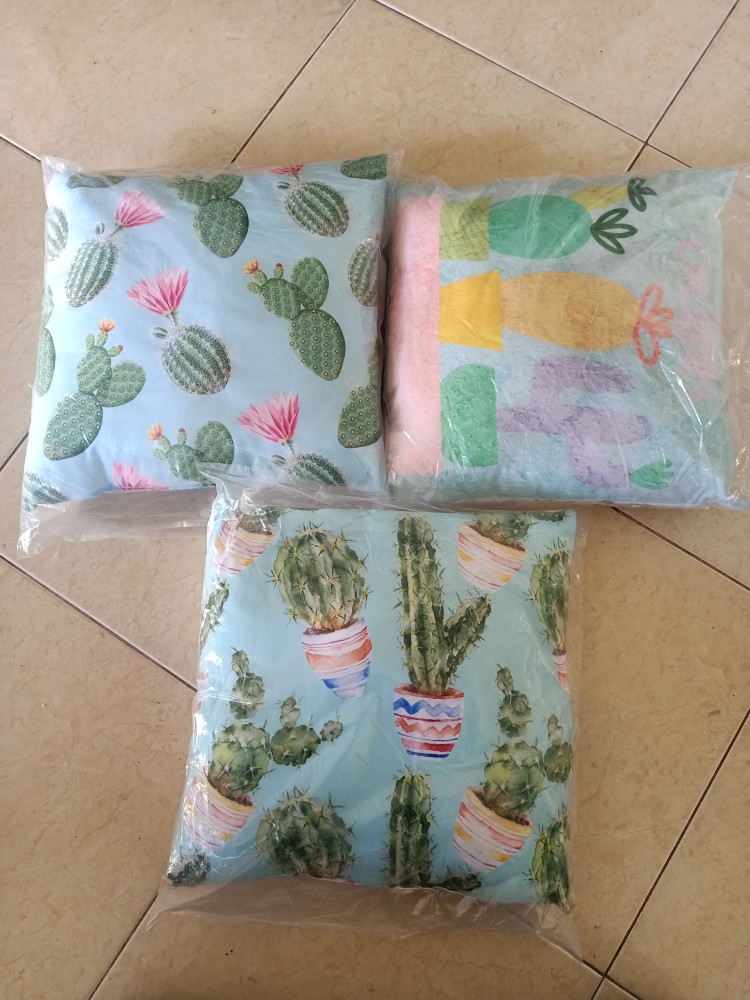 Bantal Sofa Cactus Tanaman Kaktus Set 40x40 Cm - Pusat Kado Murah