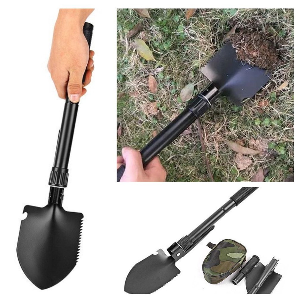 Sekop Pacul Lipat Mini Survival Militer Portabel Shovel Hoe Offroad  111