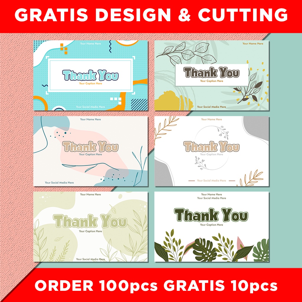 

COD THANK YOU CARD CUSTOM