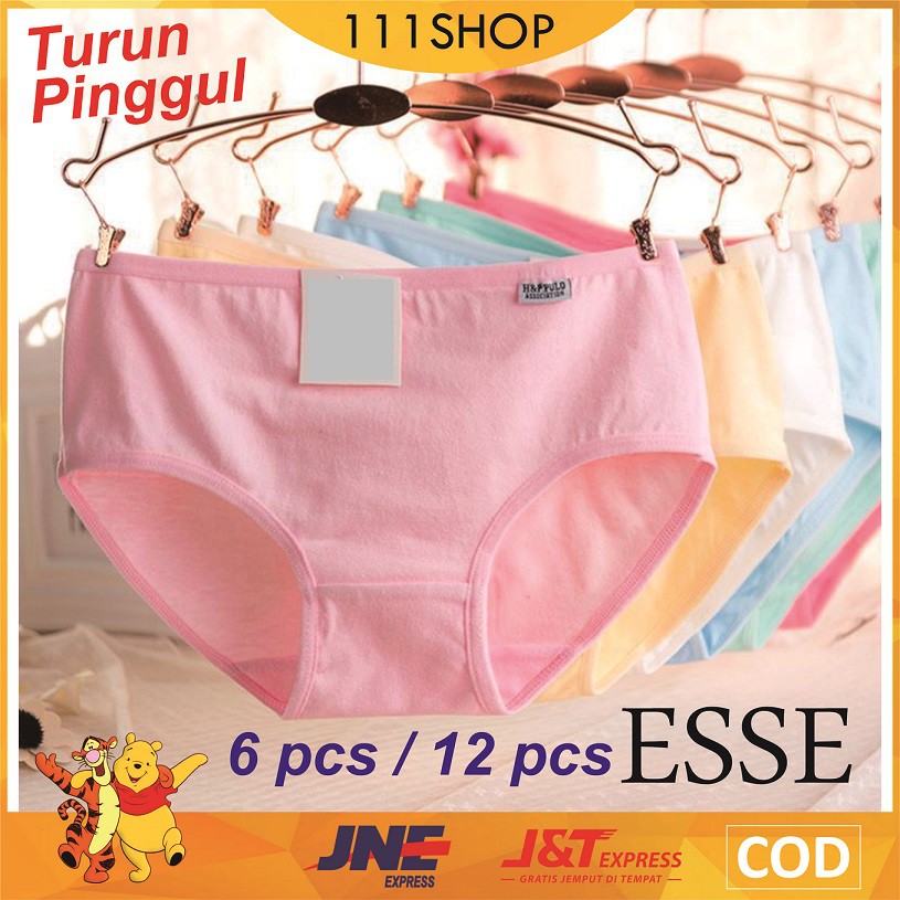  1 LUSIN 12 PCS CELANA DALAM WANITA UNDIES CD 