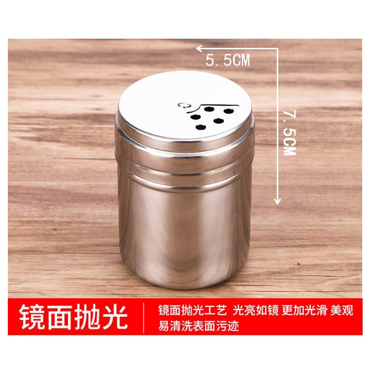 Tempat bumbu dapur bahan stainless steel/ tempat Merica Garam Gula / Tempat Bumbu anti Pecah