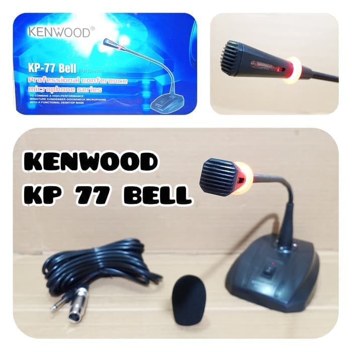 MIC MEJA KABEL KENWOOD KP 77 BELL MICROPHONE CONFERENCE NEW