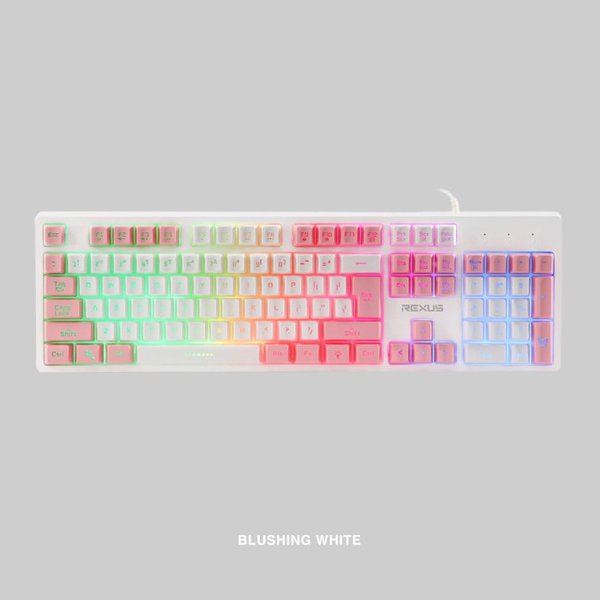 Rexus K9E Full Size Rainbow LED - Gaming Keyboard