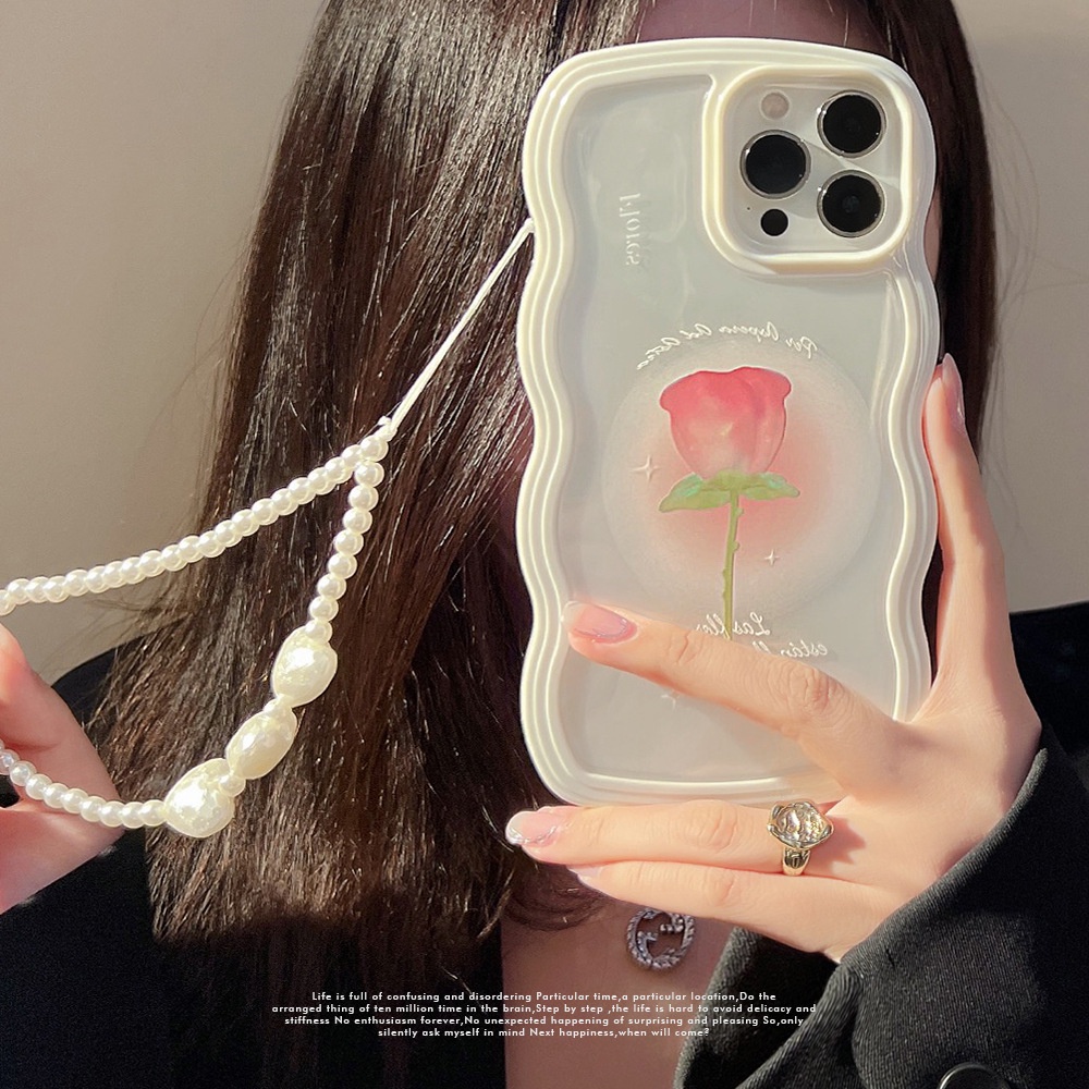 Soft Case Tpu Transparan Frame Gelombang Cover iPhone 13 13pro 13prm 11 7Plus 8Plus Xr XS 13 12pro Max