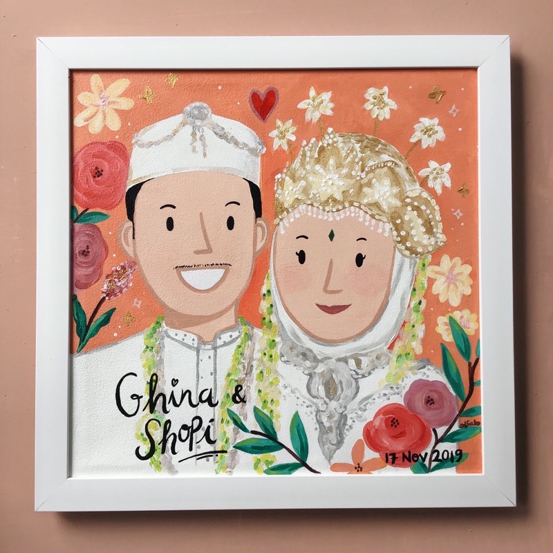 

Potrait Painting Custom 30x30cm