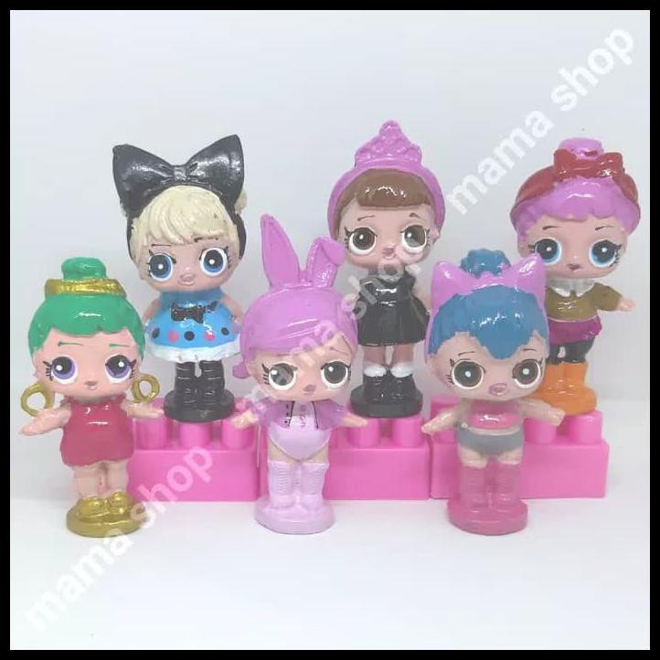 934W TOPPER KUE FIGURE LOL PATUNG KUE HIASAN CAKE ULTAH ANAK TOPER CAKE EKFS