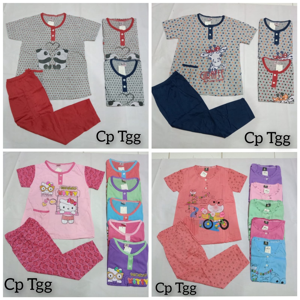 BABYDOLL CP ANAK TANGGUNG 8-10 TAHUN  / BAJU TIDUR SETELAN MURAH