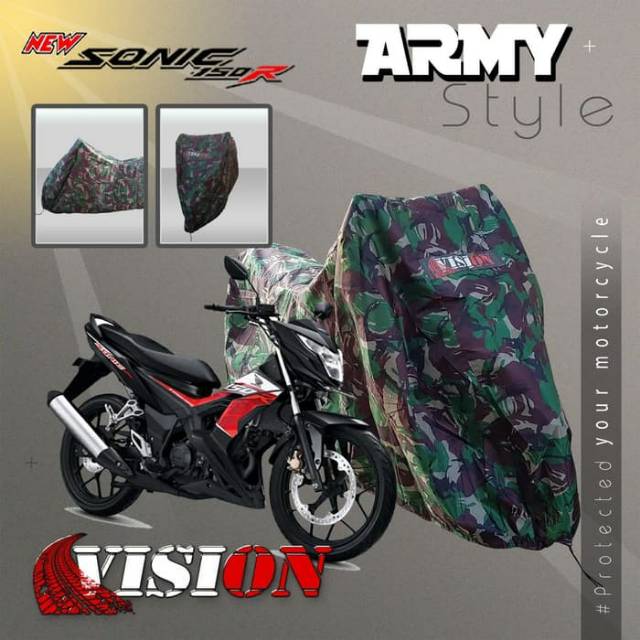 COVER MOTOR ARMY LOOKS + VISION ORIGINAL