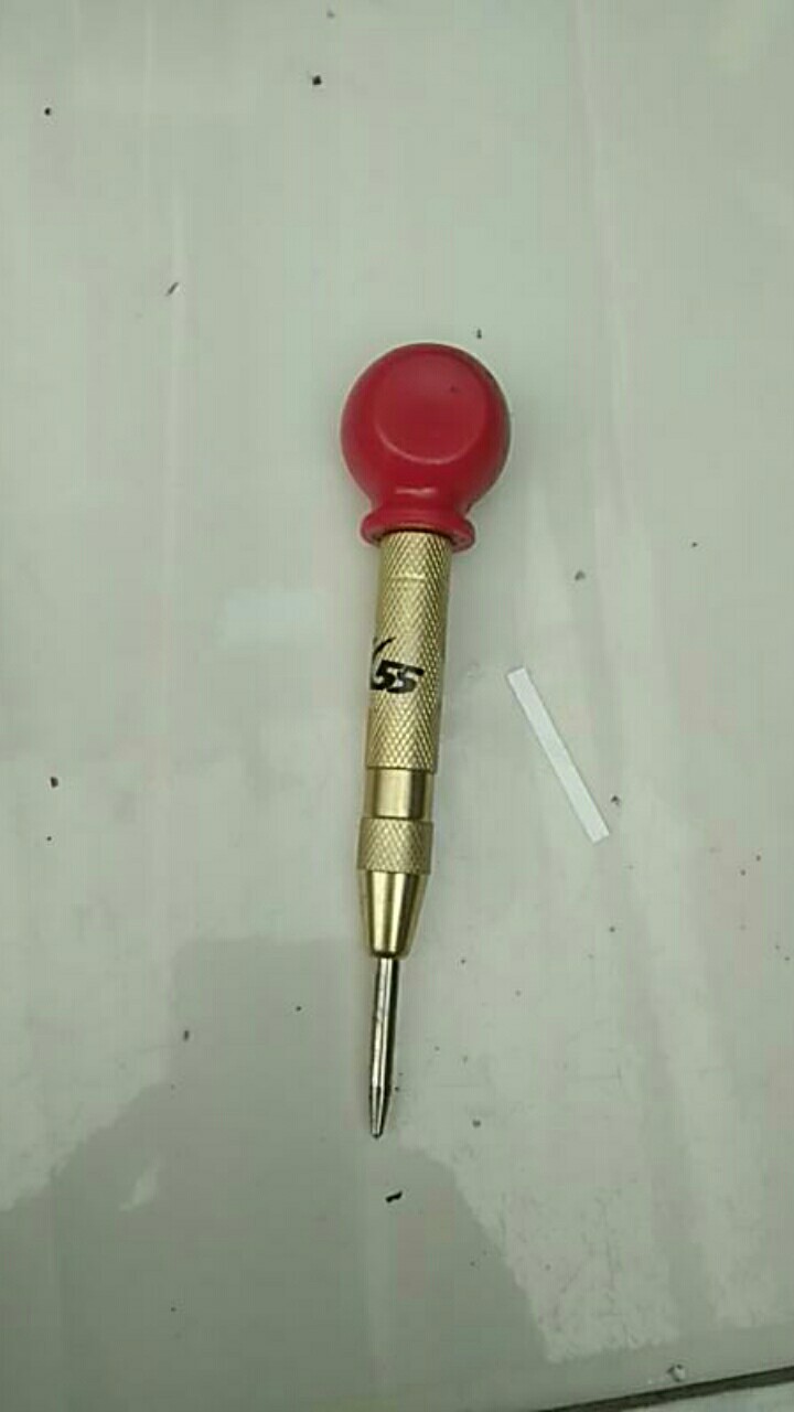 Marking Merah Bulat Drip Punch Center Otomatis Penitik Besi Mesin Bor