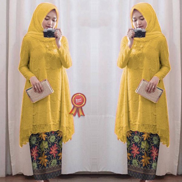 Kebaya Modern Brukat Dress Baju Brokat Wanita Murah Wisuda Wisudah Cew Bukat Model Dress Baju Atasan Shopee Indonesia