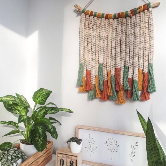 Macrame desain 07 || Makrame home decor tali katun classic dekorasi