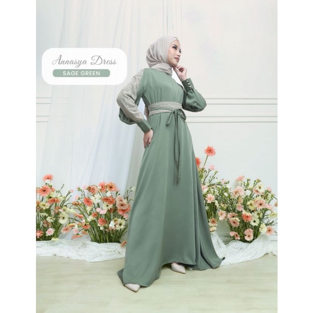 Annasya dress Sage Green by Gamaleea