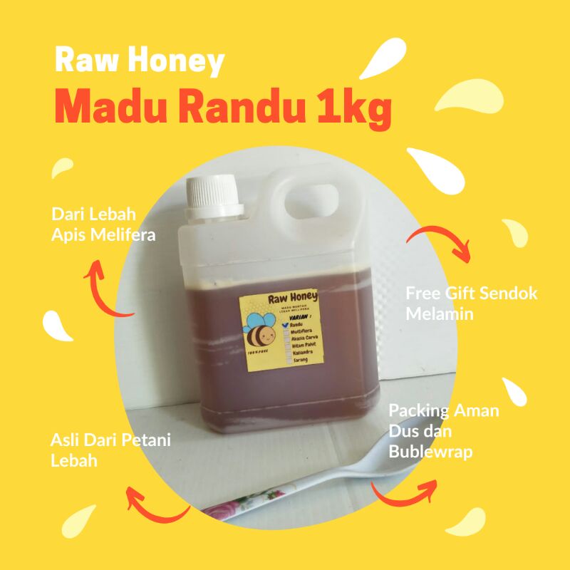 

MADU RANDU 1Kg ,Raw Honey Randu 1Kg