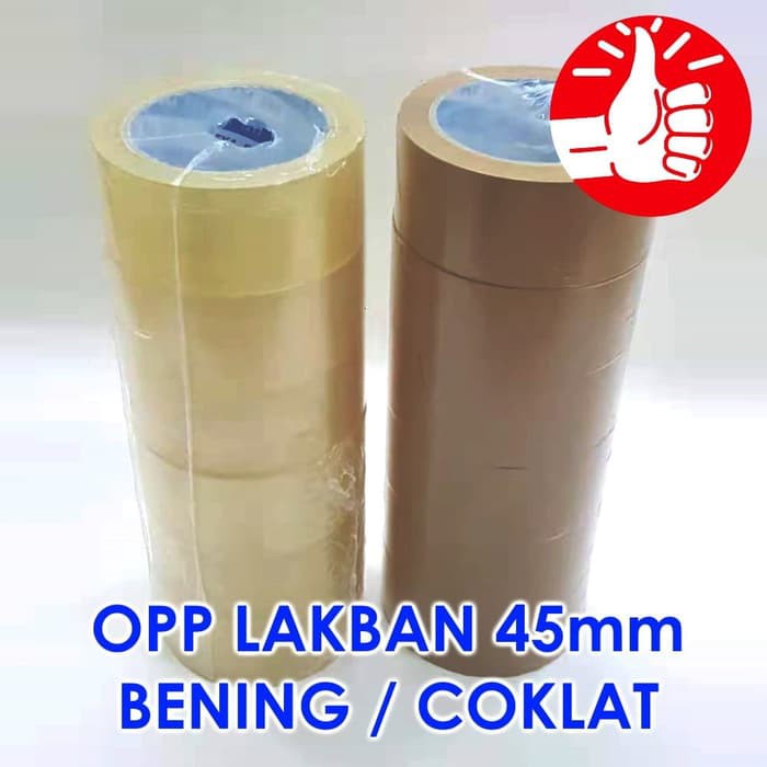 

BAYAR DITEMPAT - LAKBAN OPP 45MM 85Y BENING/COKLAT