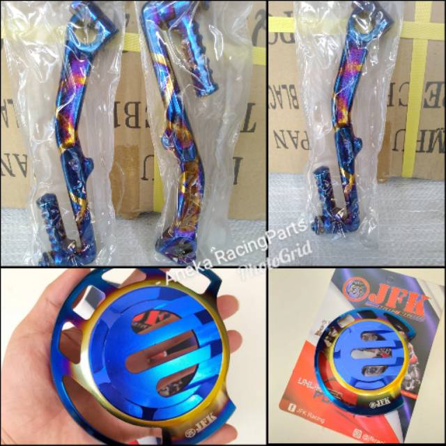 Cover Tutup KIPAS 2tone Two Tone Plus Selahan Kick Starter Blue X Vario MIo Beat  Scoopy Fino