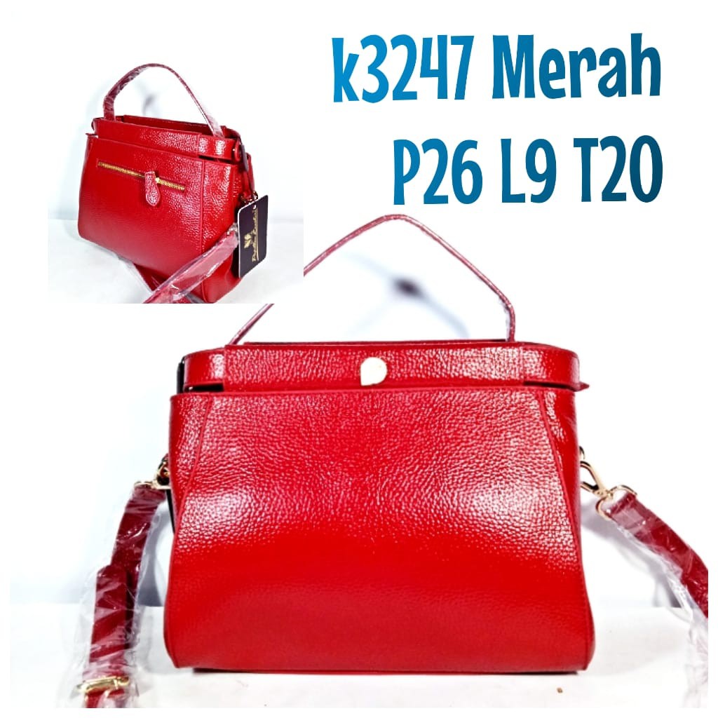 Tas Kulit Papillon Original K3247 Merah