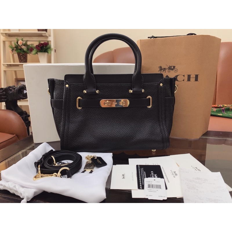 Coach Swagger 27 black FULL SET mirror quality ( preloved )