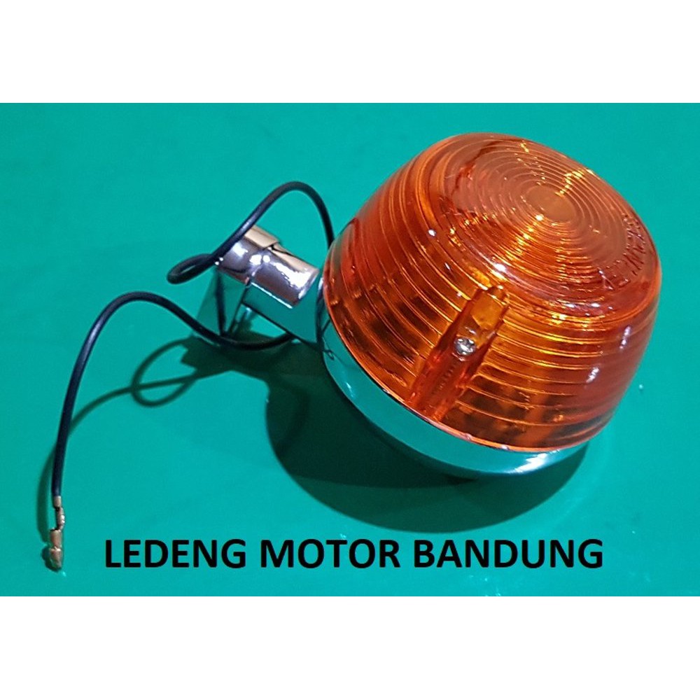 Sr Lampu Sen Cb100 Sein Cb 100 Sign Clasic Casing Besi Crome