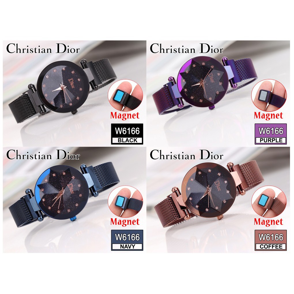 CK03 Watch D10r W6166 Rantai Pasir Magnet JAM TANGAN WANITA IMPOR