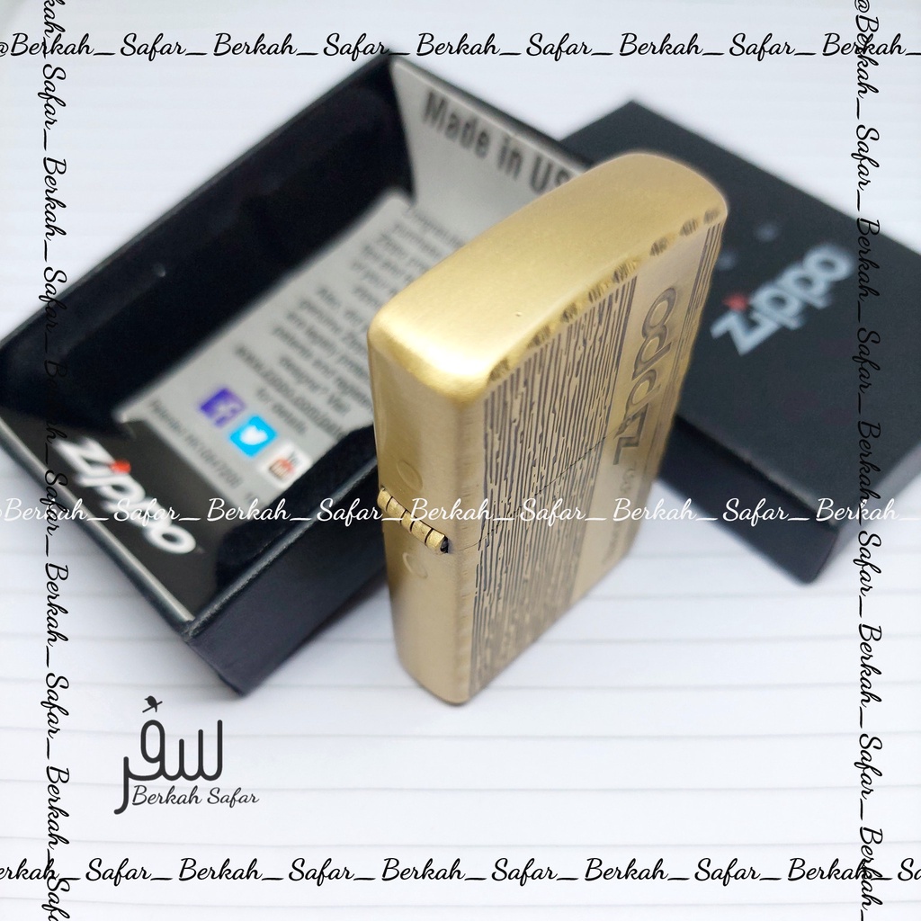 Korek Zippo Gold Old Wood Since 1932 Lighter High Premium Quality Made In Usa &quot;Limited Edition&quot; - Free Box