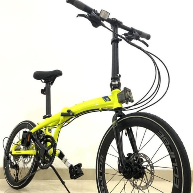 Sepeda Lipat 20 Element Ecosmo Z9 - Lime Green