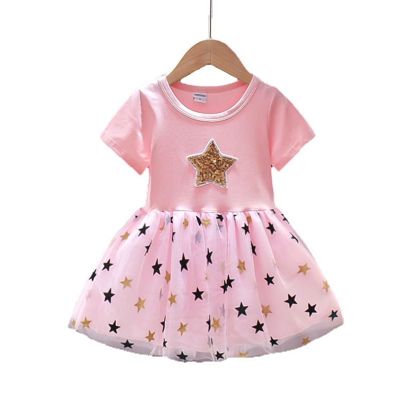 HappyOliver DRESS BLESSING STAR PDK EBV Baju Dress Anak Perempuan Import 1 - 7 Tahun/Baju Dress Anak Perempuan Impor/Dress Bayi Perempuan/Gaun Bayi Perempuan/Dress Pesta/Dress Bayi