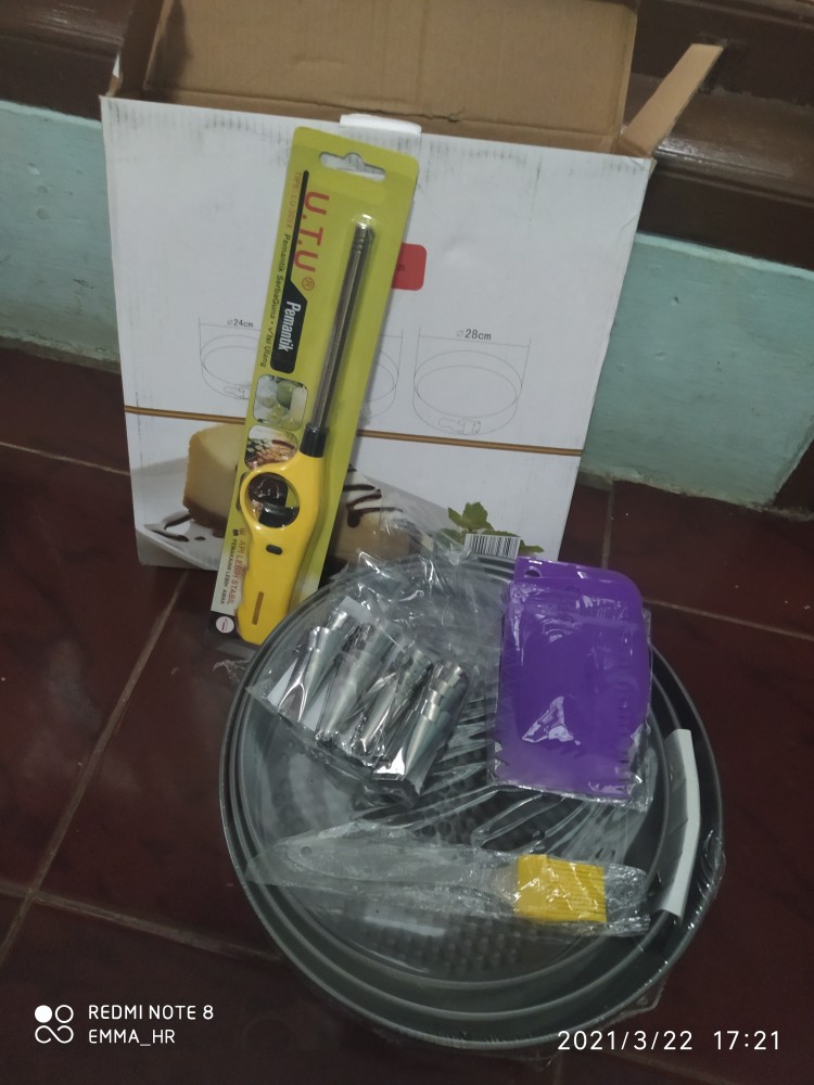 Loyang Bongkar Pasang Teflon Set 3 Pcs / Spring Foam Pan / Loyang Cake Kue Bolu