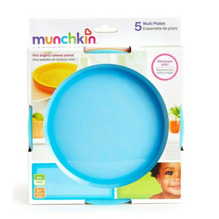 MUNCHKIN Multiplate 5 pk Microwave Safe Plate Isi 5